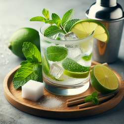 Cocktail Mojito white